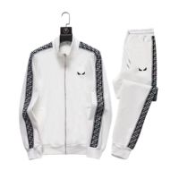 Men’s Premium White Tracksuit Set – Stylish Zip Jacket & Jogger Pants